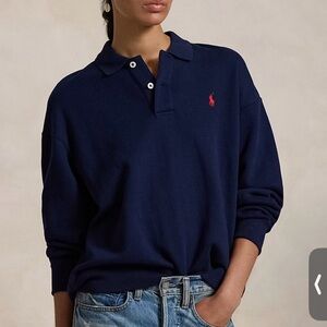 Ralph Lauren Deep Blue Polo with Red Accent